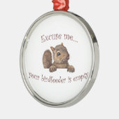 Excuseer me...je geboorte is leeg metalen ornament (Links)