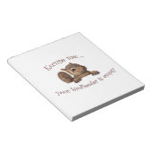 Excuseer me...je geboorte is leeg notitieblok (Schuin)