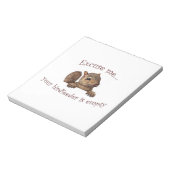 Excuseer me...je geboorte is leeg notitieblok (Linkerzijde)