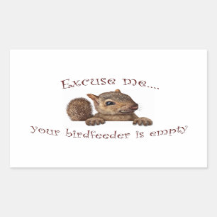 Excuseer me...je geboorte is leeg rechthoekige sticker