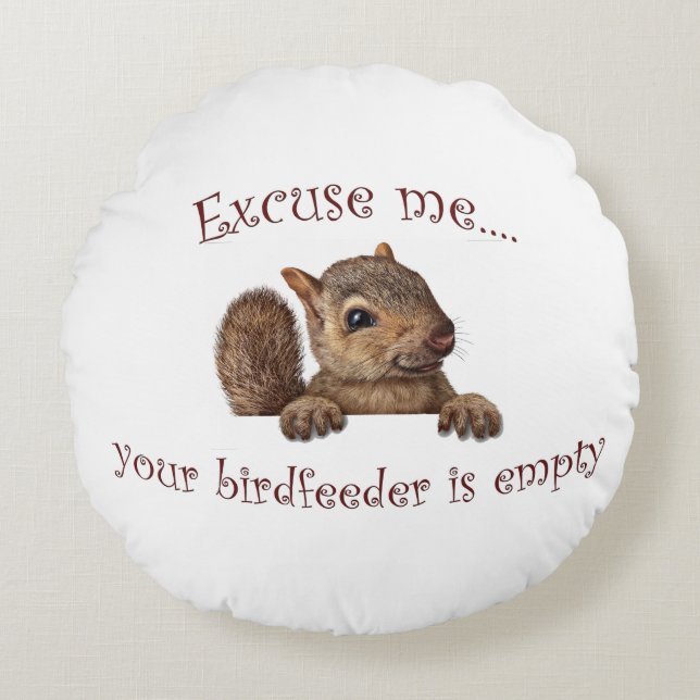 Excuseer me...je geboorte is leeg rond kussen (Voorkant)