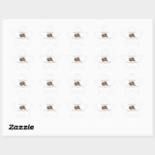 Excuseer me...je geboorte is leeg ster sticker (Vel)