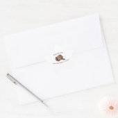Excuseer me...je geboorte is leeg ster sticker (Envelop)