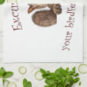 Excuseer me...je geboorte is leeg theedoek (Gevouwen)