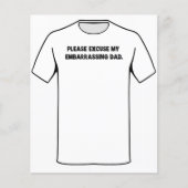 Excuseer me mijn embarrassvader flyer (Voorkant)