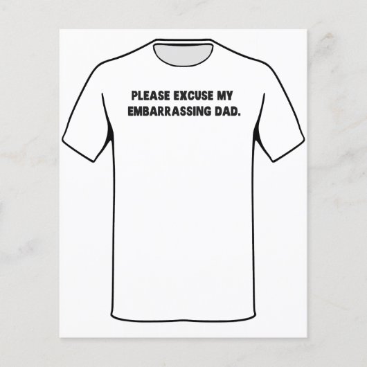 Excuseer me mijn embarrassvader flyer (Voorkant)
