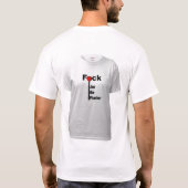 Excuseer me... Mijn ogen zijn hier. T-shirt (Achterkant)