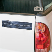 Excuseer me Tuna Bumpersticker (Op Truck)