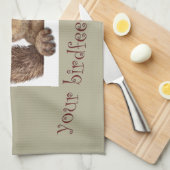 Excuseer me...uw geboorte is een lege doek theedoek (Quarter Fold)