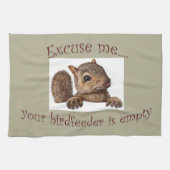 Excuseer me...uw geboorte is een lege doek theedoek (Horizontaal)