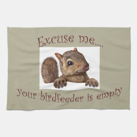 Excuseer me...uw geboorte is een lege doek theedoek (Horizontaal)