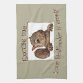 Excuseer me...uw geboorte is een lege doek theedoek (Verticaal)