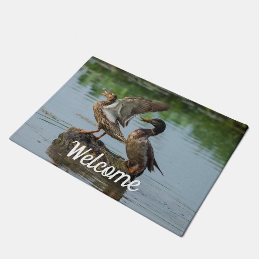 Excuseer me welkom deurmat (Schuin)