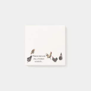 Excuseer mijn Chicken Scratch Post-it Notes