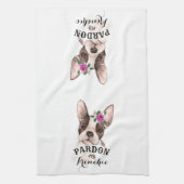 Excuseer mijn franchise keukenhanddoek (Verticaal)