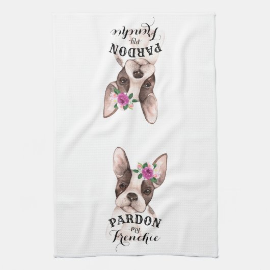 Excuseer mijn franchise keukenhanddoek (Verticaal)