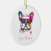Excuseer mijn Franse Funny French Bulldog Keramisch Ornament (Rechts)