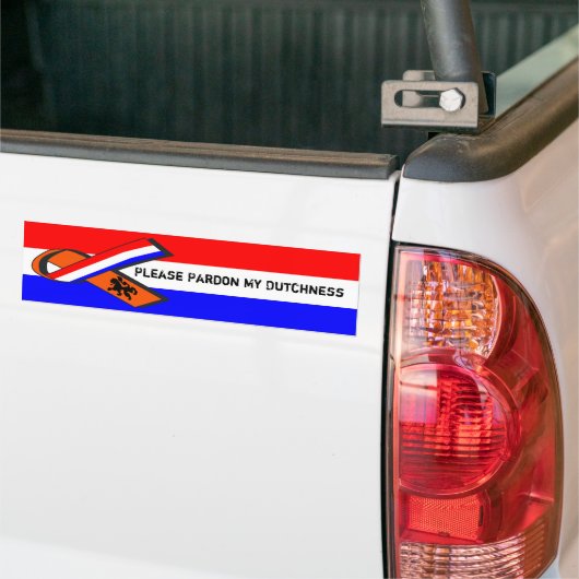Excuseer mijn plicht bumpersticker (Op Truck)