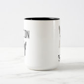 Excuseer mijn Victor Tweekleurige Koffiemok (Center)