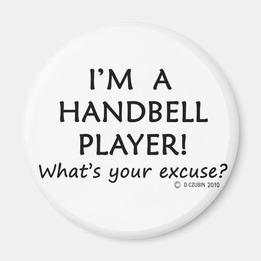 Excuseer voor de speler Handbell Magneet (Voorkant)