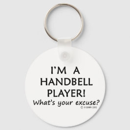 Excuseer voor de speler Handbell Sleutelhanger