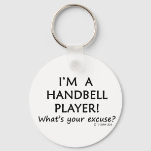 Excuseer voor de speler Handbell Sleutelhanger