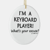 Excuseer voor toetsenbordspeler keramisch ornament (Rechts)