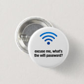 ExcuseMeWhat'sTheWifi Button Pin (Voorkant /achterkant)