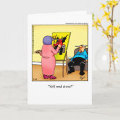 Excuses Humor Wenskaart van hem Kaart (Gele Bloem)