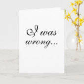 Excuses in zwart-wit kaart (Gele Bloem)