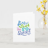 Excuses Kaart (Gele Bloem)