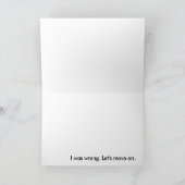 Excuses Kaart (Binnen)