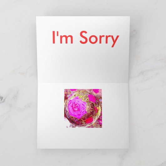 Excuses Kaart (Binnen)