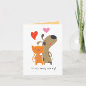 Excuses Kaart, aangepaste tekst Feestdagen Kaart (Voorkant)