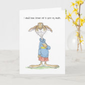 Excuses Konijnenkaart Kaart (Gele Bloem)