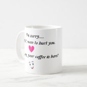 Excuses met een twist - Broken Heart & Coffee Humo Koffiemok (Voorkant links)