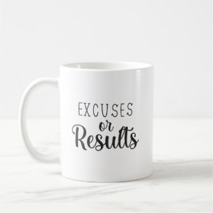 Excuses of resultaten - sportschool, drukte, succe koffiemok