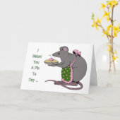 Excuses: Sorry: Vredesoffer: Muis, taart Kaart (Gele Bloem)