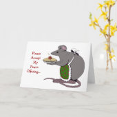 Excuses: Sorry: Vredesoffer: Muis, taart Kaart (Gele Bloem)