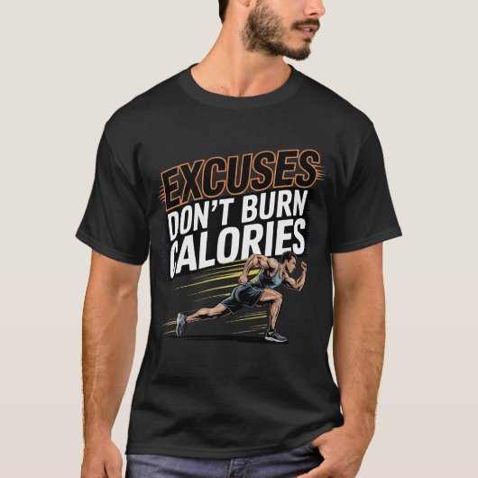 Excuses Verbrand geen calorieën Runner T-shirt (Voorkant)