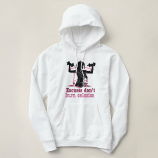 Excuses verbranden geen calorieën hoodie