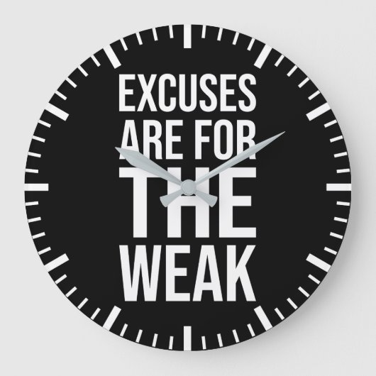 excuses voor de zwakkeren-succes Motivatie Grote Klok (Voorkant)