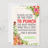 Excuses voor je verlies van medeleven en diepste s kaart (Achterkant)