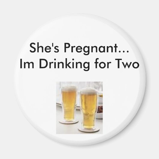 Excuses voor zwangerschap magneet (Voorkant)