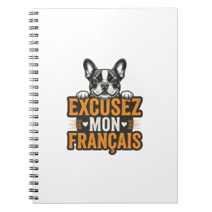 Excusez Mon Franais Franse Bulldog Vintage Notitieboek