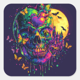 ExDesigner | Aanpassing | Halloween Vierkante Sticker