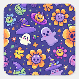 ExDesigner | Aanpassing | Halloween Vierkante Sticker