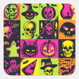 ExDesigner | Aanpassing | Halloween Vierkante Sticker