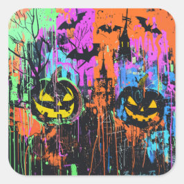 ExDesigner | Aanpassing | Halloween Vierkante Sticker