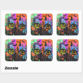 ExDesigner | Aanpassing | Halloween Vierkante Sticker (Vel)
